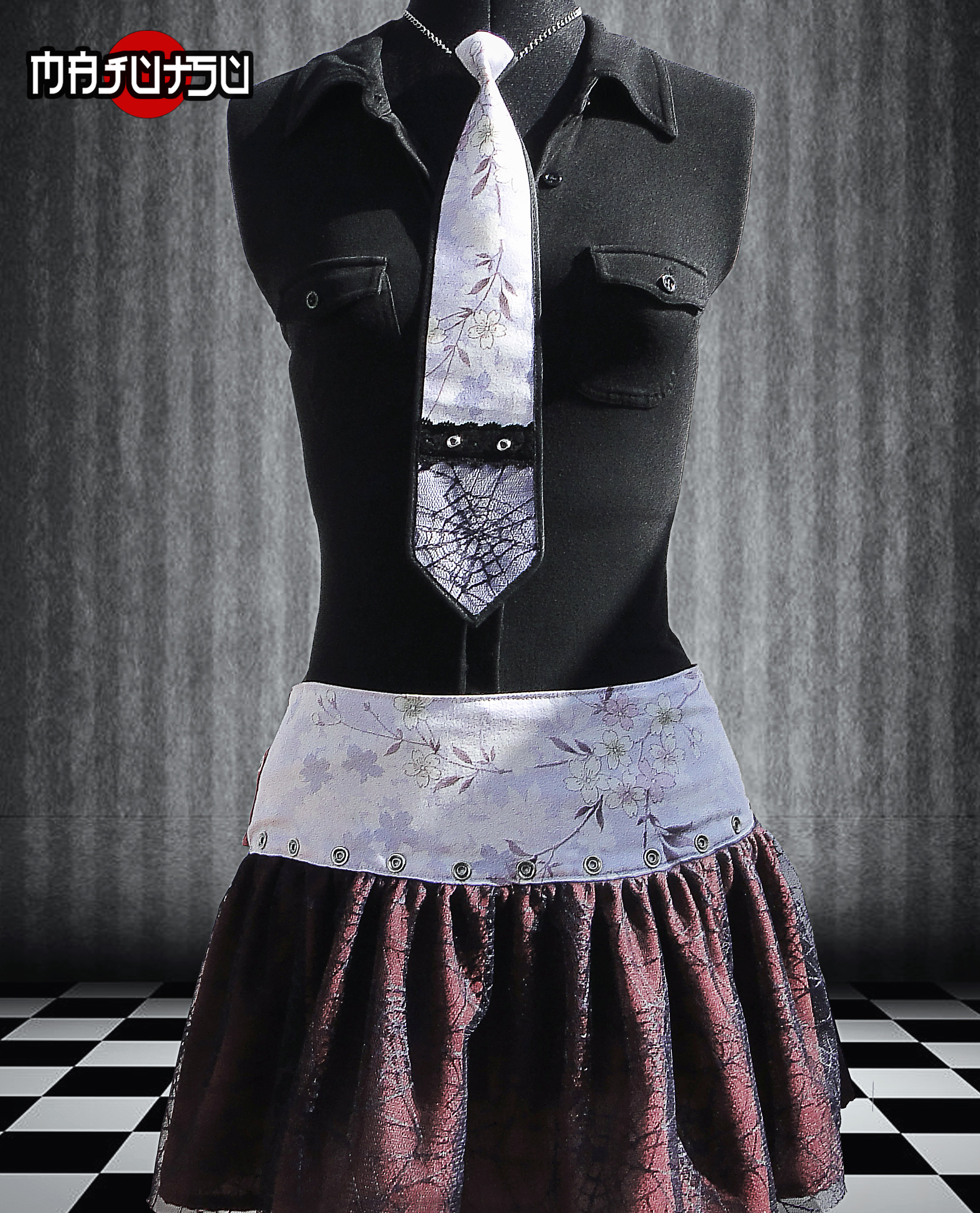 Necktie Japanese Punk Lolita Tie Lilas_Ties & Flies_3.jpg